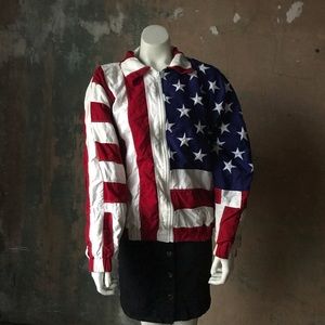 VTG American Flag Jacket 90s Vintage Americana